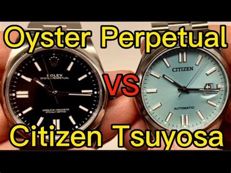 citizen tsuyosa vs rolex oyster